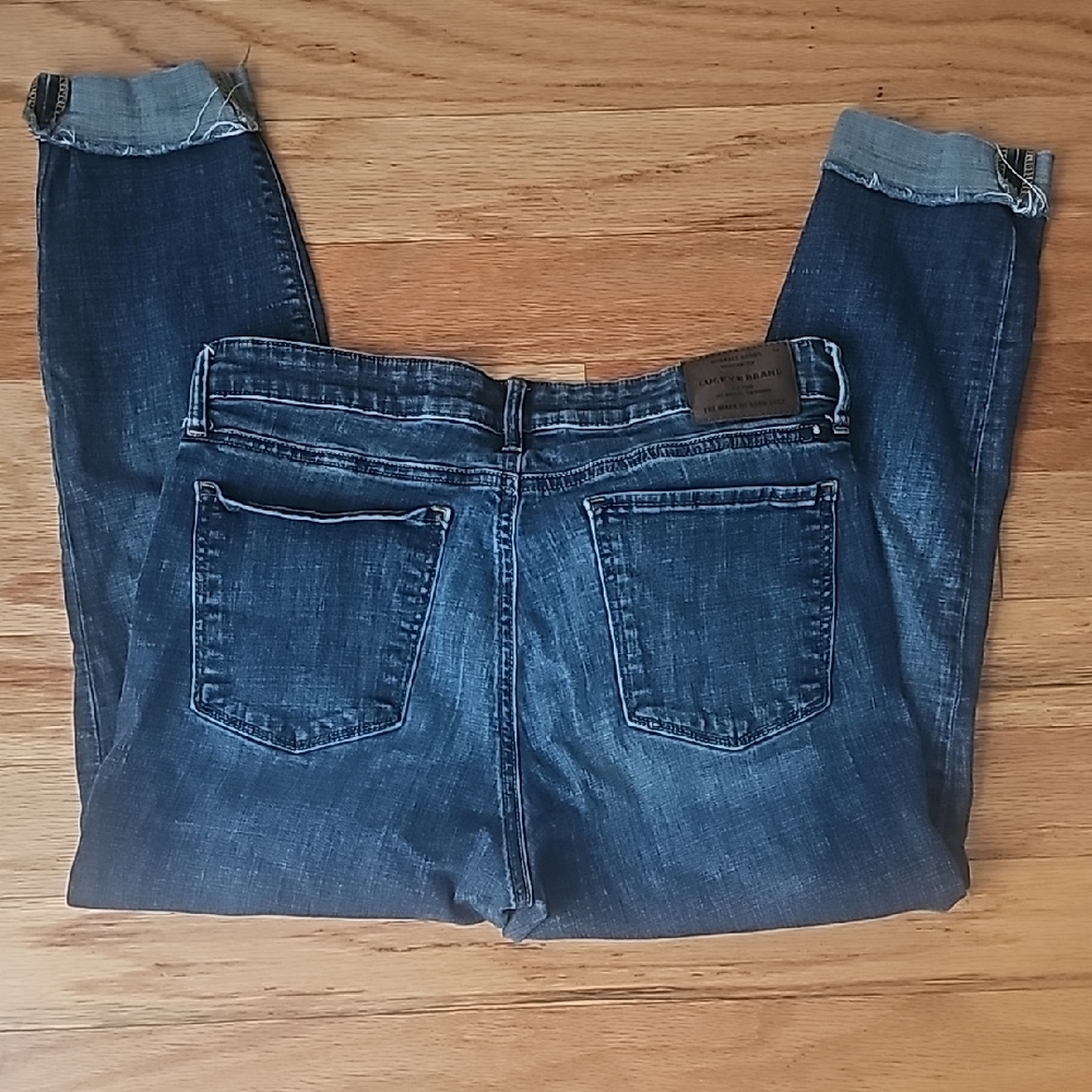 Lucky Brand Cropped Dark Blue Women's Jeans